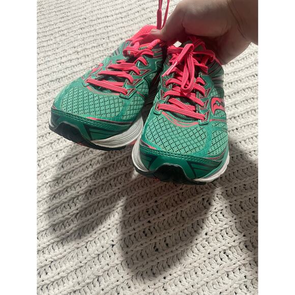 Saucony Everun iBR+ Sneakers Running Shoes Womens 9.5 S10295-4 61464 Teal Pink - Picture 6 of 12